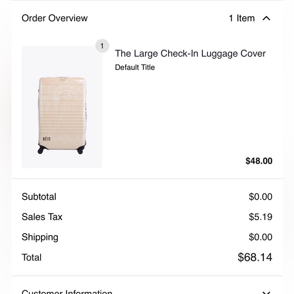 BÉIS CLEAR COVER LARGE - Picture 3 of 3